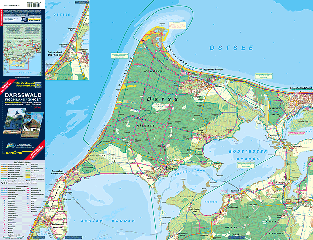 Karte - Darsswald-Fischland-Zingst Vorderansicht