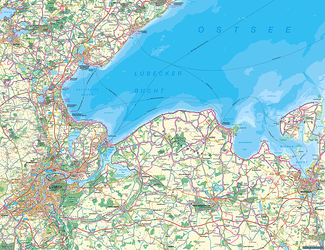 Karte - Fehmarn & Lbecker Bucht Rckseite