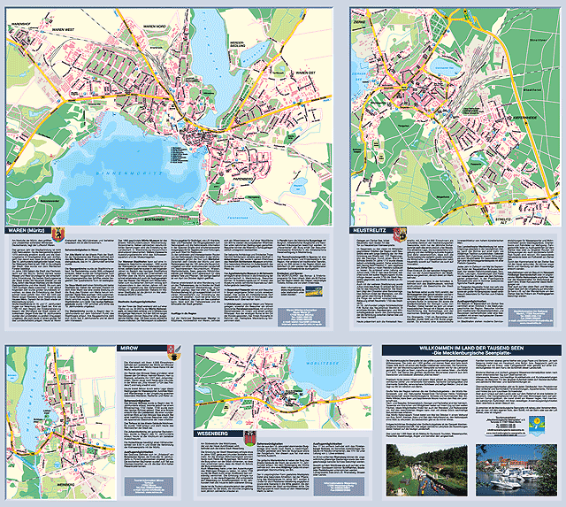 Stadtplanset Mecklenburgische Seenplatte hinten