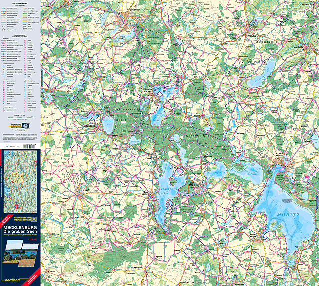Karte - Mecklenburg - Die groen Seen vorne