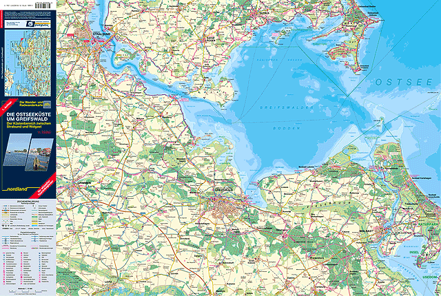 Karte - Ostseekste um Greifswald