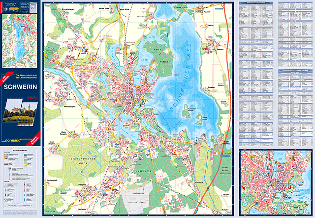 Karte - Landeshauptstadt Schwerin vorne